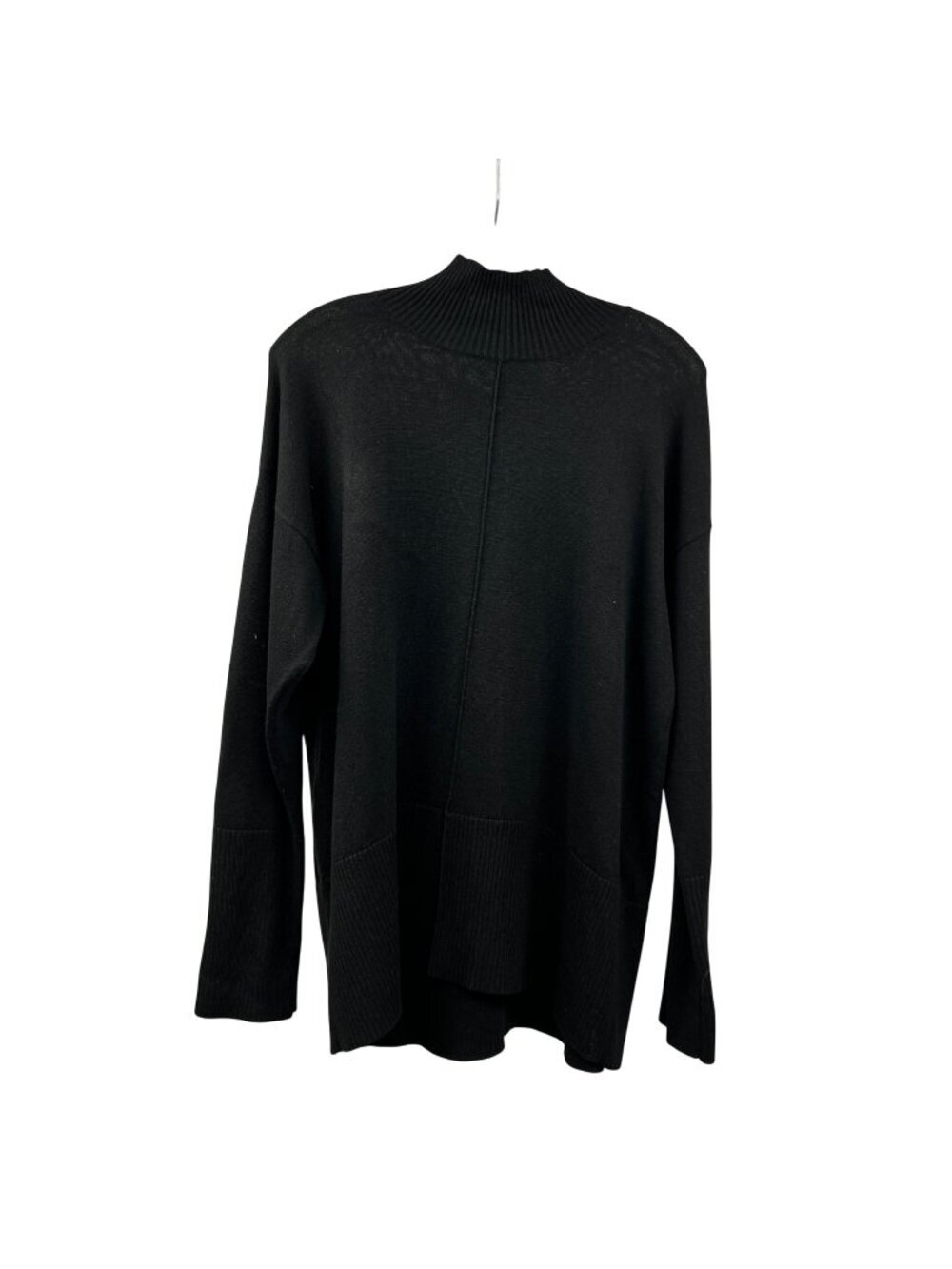 Spanner Womens Lightweight Pullover Sweater Mock Neck Black Size Large